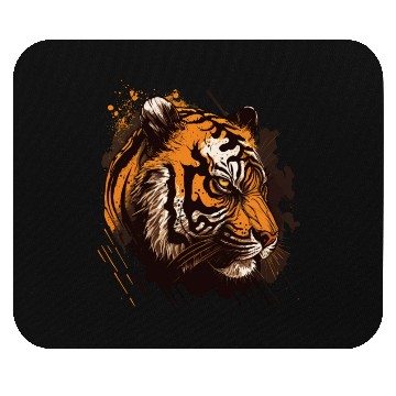 Discover Scary Tiger Mouse Pads