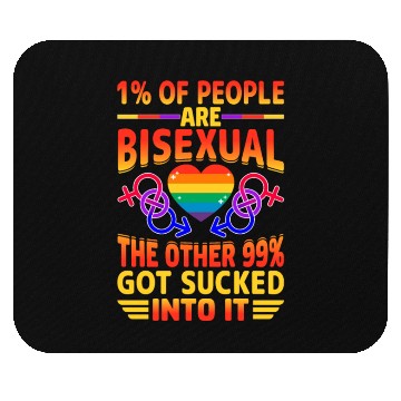 Discover Bisexual Pride Bi LGBTQ Bisexuality Queer Rainbow Mouse Pads
