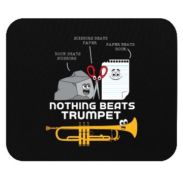 Discover Rock Paper Siccor Nothing Beats Trumpet Mouse Pads