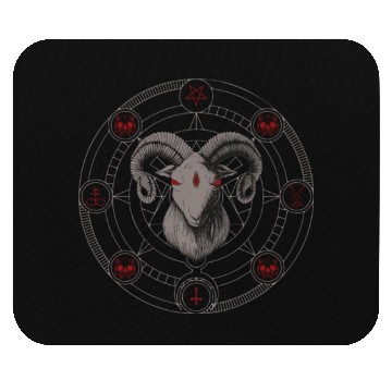Discover Satanic evil GOAT Design Mouse Pads