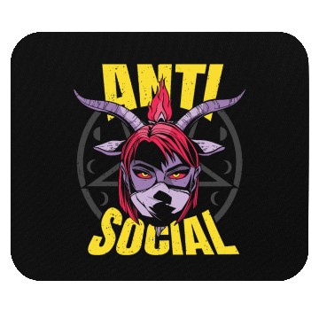 Discover Not social devil horns Not social devil horns insp Mouse Pads