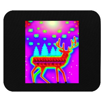 Discover Retro Christmas Reindeer Mouse Pads