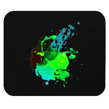Discover 1:1 poster green blops Mouse Pads