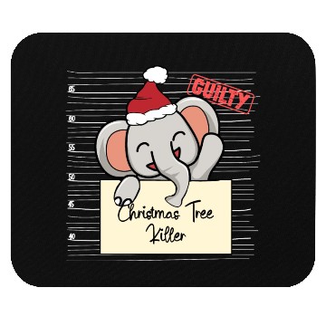 Discover Elephant christmas funny prison Mouse Pads