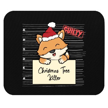Discover Fox christmas funny prison Mouse Pads