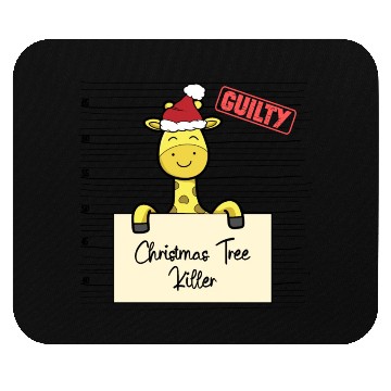 Discover Giraffe christmas funny prison Mouse Pads