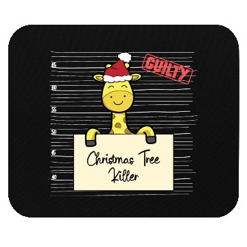 Discover Giraffe christmas funny prison Mouse Pads