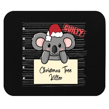 Discover Koala christmas funny prison Mouse Pads