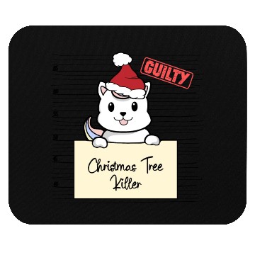 Discover Unicorn cat christmas funny prison Mouse Pads