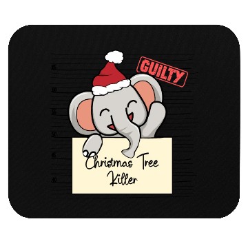 Discover Elephant christmas funny prison Mouse Pads
