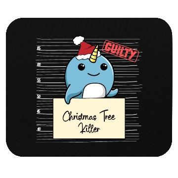 Discover Narwhal christmas funny prison Mouse Pads