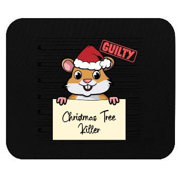 Discover Hamster christmas funny prison Mouse Pads