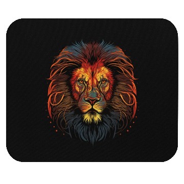 Discover Lion Face Mouse Pads