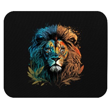 Discover Two Face Lion Mouse Pads