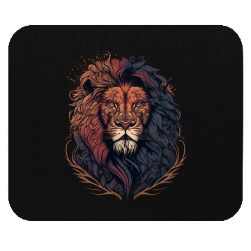 Discover Dark Lion Mouse Pads