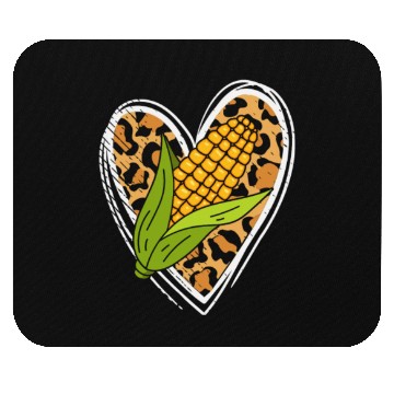 Discover Corn On The Cob Leopard Heart Corn Farmer Farm Lov Mouse Pads