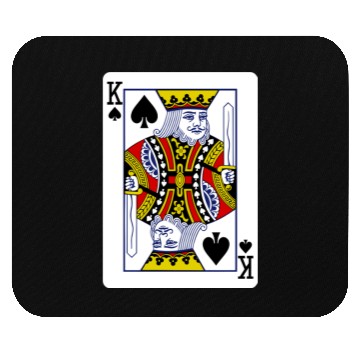 Discover King Of Spades Playing Card Mouse Pads