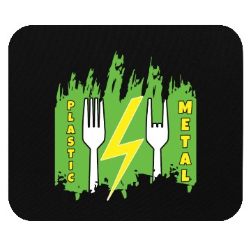 Discover Rock Sign Funny Fork Metal Kid Music Lover Rocker Mouse Pads