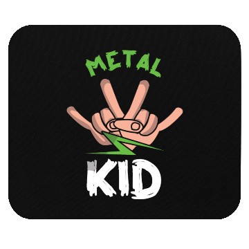 Discover Rocker Sign Rock Hand Metal Kid Metal Lover Mouse Pads