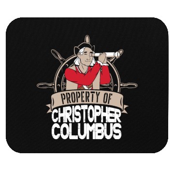 Discover Columbus Day 1492 Helm Telescope Mouse Pads