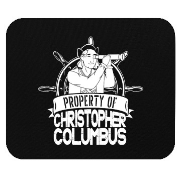 Discover Columbus Day 1492 Helm Telescope Mouse Pads