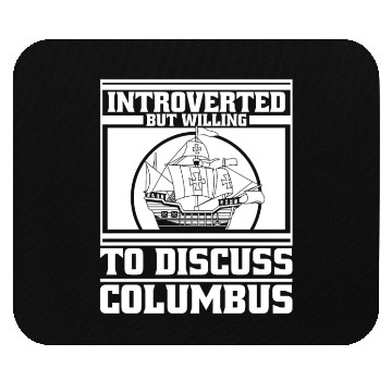 Discover Columbus Day 1492 Mouse Pads