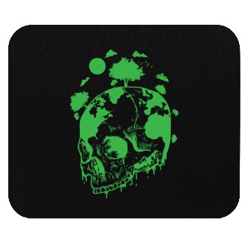 Discover Green Earth on a Bone Head Nature Mouse Pads