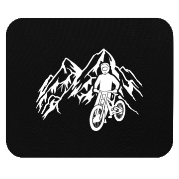 Discover Mountain bike mountains cycling downhill Mouse Pads