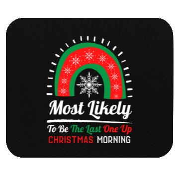 Discover Festive Christmas Snowflake Rainbow Design Mouse Pads