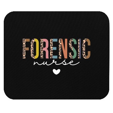 Discover Cute Forensic Nurse SANE Nurse Leopard Correctiona Mouse Pads