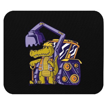 Discover Construction worker alligator Construction worker Mouse Pads