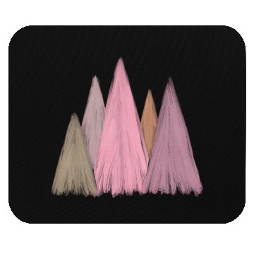 Discover Pink Christmas Trees Mouse Pads