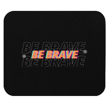 Discover Black and Beige Typography Mouse Pads
