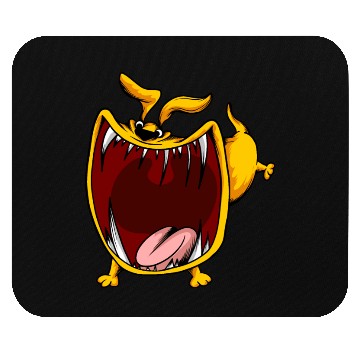 Discover Scary Big Mouth Dog Owners Pet Lover Gift Ideas Mouse Pads