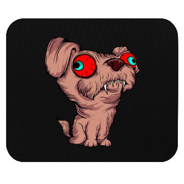 Discover Scary Big Eyes Dog Owners Pet Lover Gift Ideas Mouse Pads