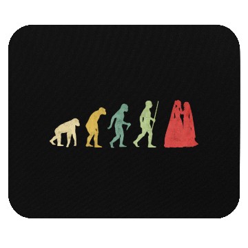 Discover Lesbian Couple Romantic Wedding Wife Evolution Mouse Pads
