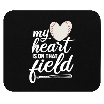 Discover My Heart Is On That Field Mouse Pads