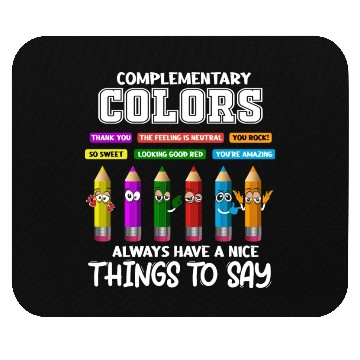 Discover Complementary Colors Pun Artist Art Teacher Mouse Pads