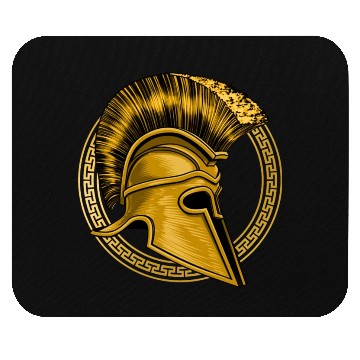 Discover Gold Gladiator Sparta Greek Gym Workout Mouse Pads
