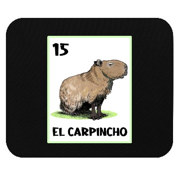 Discover El Carpincho Mexican Capybara Cards Mouse Pads
