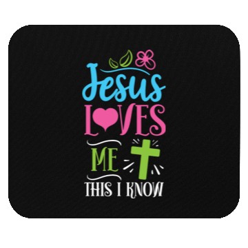 Discover Jesus Loves Me This I Know Easter Day Quotes Mouse Pads