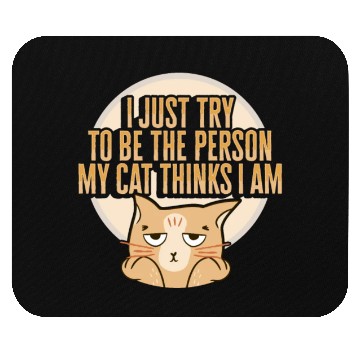 Discover Cat Meme Design for a Cat Lady or Cat Mom Mouse Pads