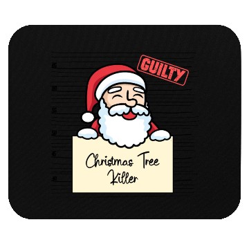 Discover Santa Claus christmas funny prison Mouse Pads