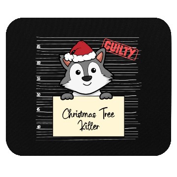 Discover Wolf christmas funny prison Mouse Pads