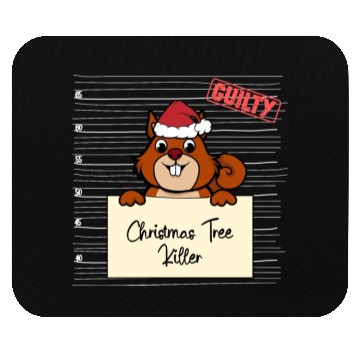Discover Squirrel christmas funny prison Mouse Pads