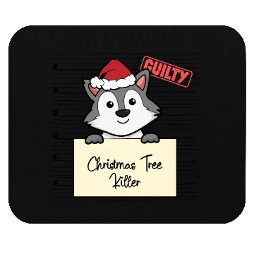 Discover Wolf christmas funny prison Mouse Pads