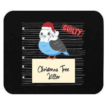 Discover budgie christmas funny prison Mouse Pads