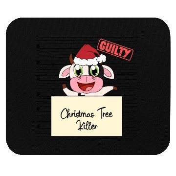 Discover cow christmas funny prison Mouse Pads