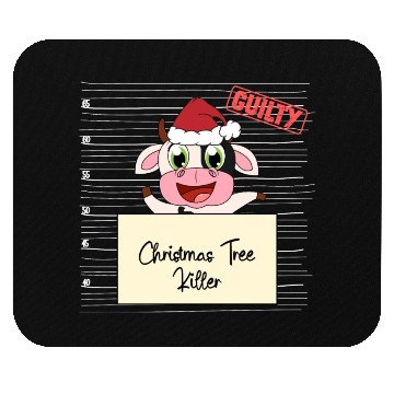 Discover cow christmas funny prison Mouse Pads