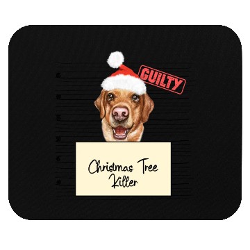 Discover Labrador christmas funny prison Mouse Pads